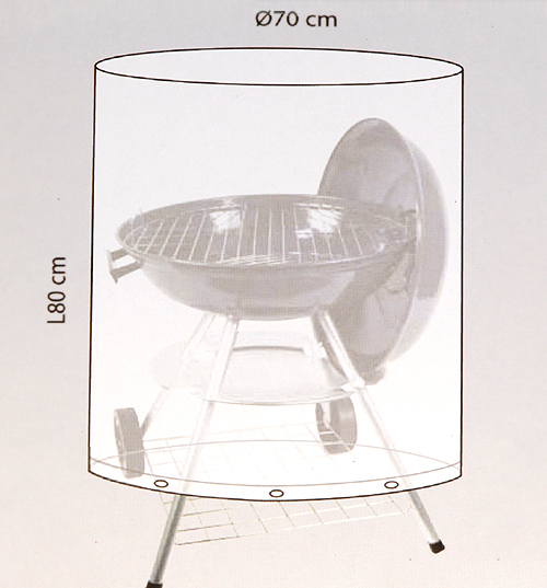 ca 70 cm durchmesser 80 cm hoch universale passform fuer grills bis 70